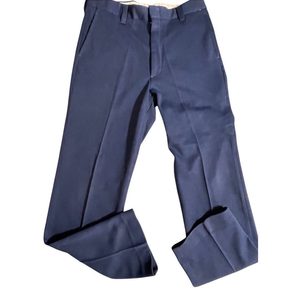 Vintage Farah Men’s Trousers in Iconic Navy Blue size 32